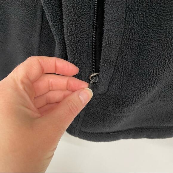 Marmot Black Fleece Full Zip Jacket Lightweight Women’s Medium Fall Casual - Picture 3 of 8